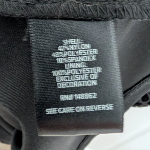 NEW Torrid Mesh Flocked Skater Peasant Dress Womens Size 3X Black 3/4 Sleeves - Picture 8 of 14